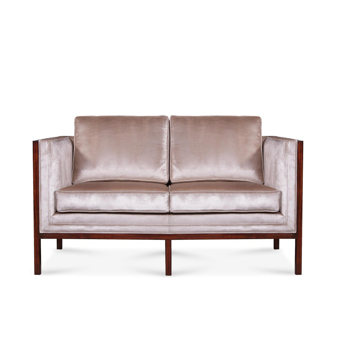 New Amsterdam Two Seater Sofa, Wooden Panel | Jansen uk