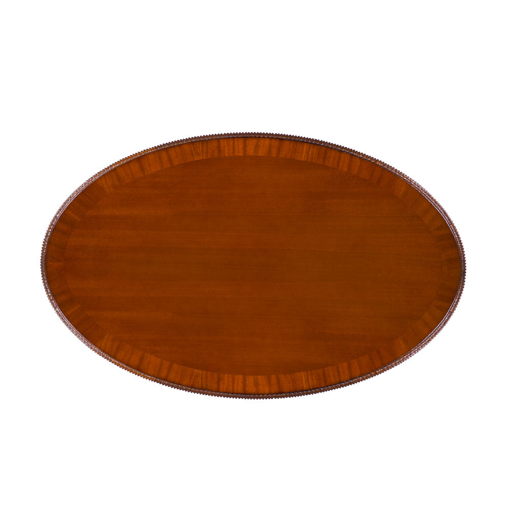 Oval Wooden Top Coffee Table Philippe | Jansen uk