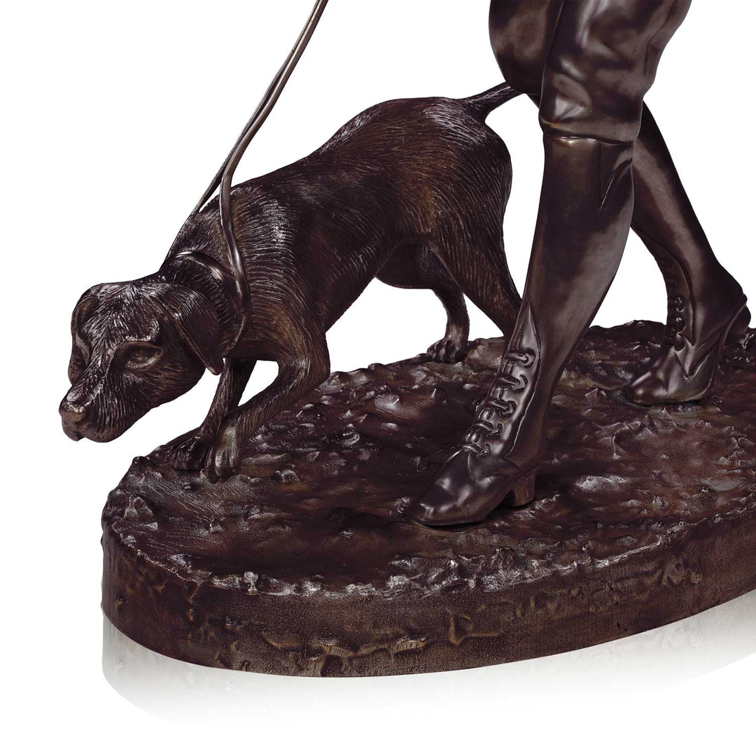 The Hunter and Dog Statue in Antique | Jansen uk