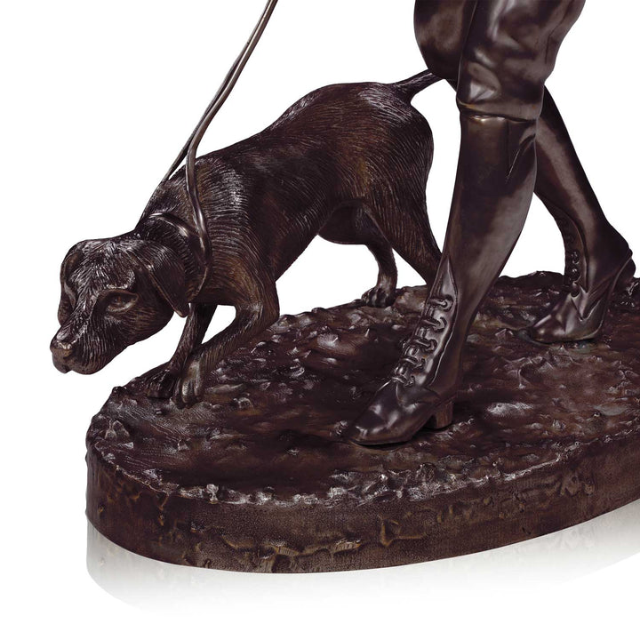 The Hunter and Dog Statue in Antique | Jansen uk