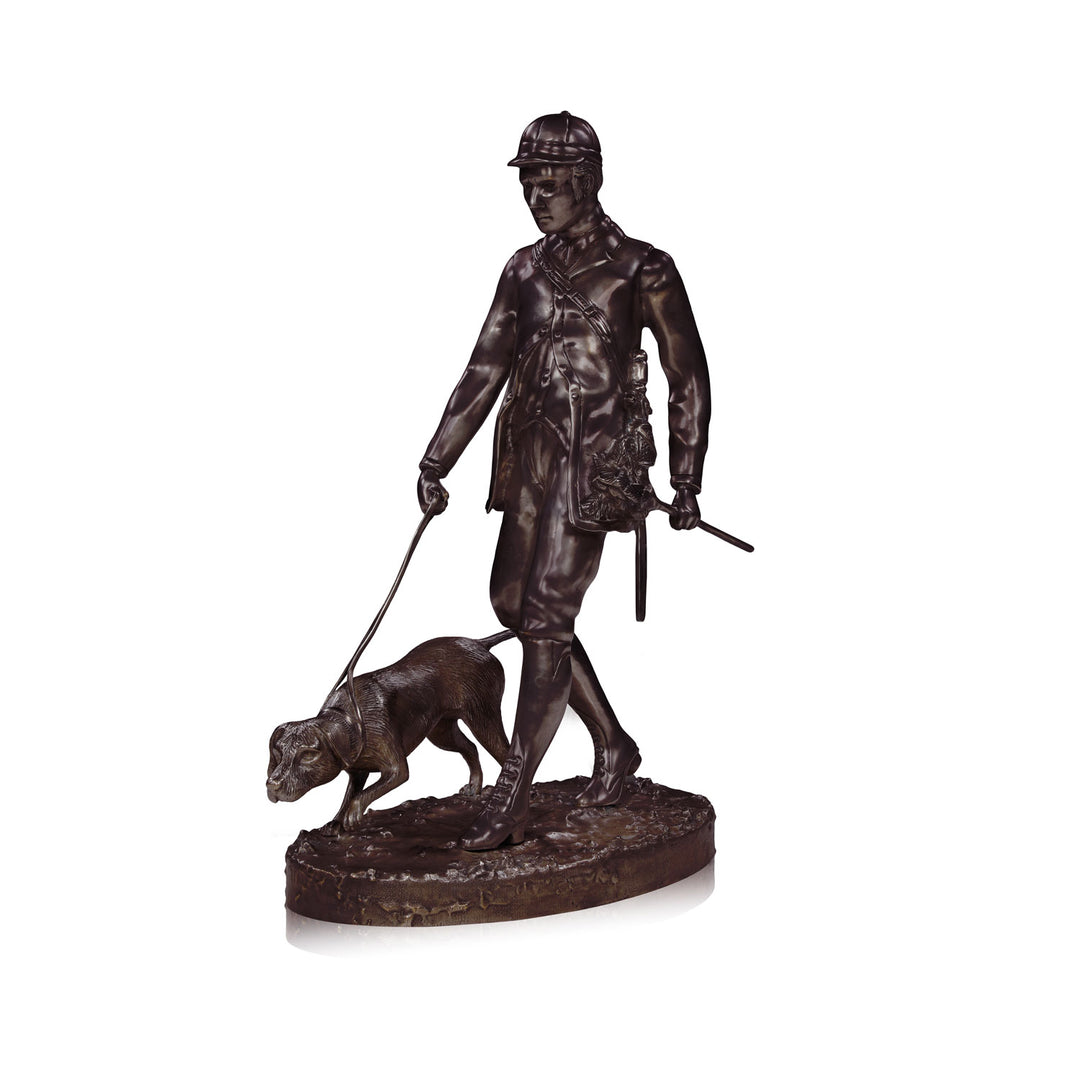 The Hunter and Dog Statue in Antique | Jansen uk
