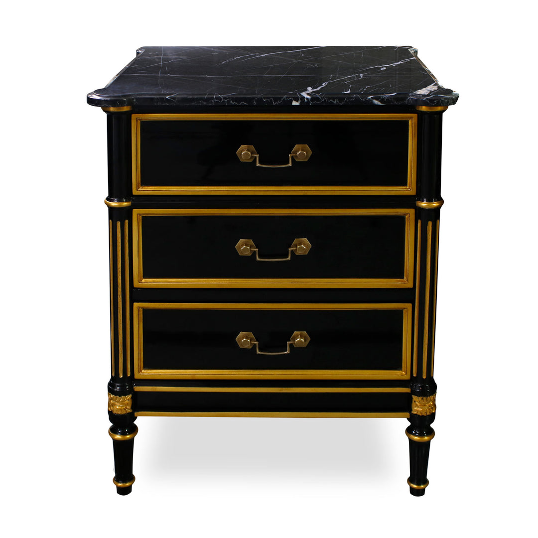 French Nightstand, Marble Top | Jansen uk