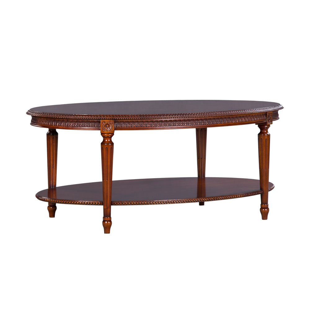 Oval Wooden Top Coffee Table Philippe | Jansen uk