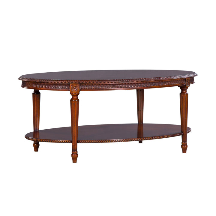 Oval Wooden Top Coffee Table Philippe | Jansen uk