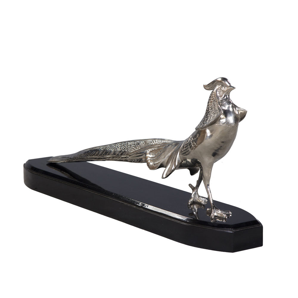 The Peacock Statue in Silver | Jansen uk