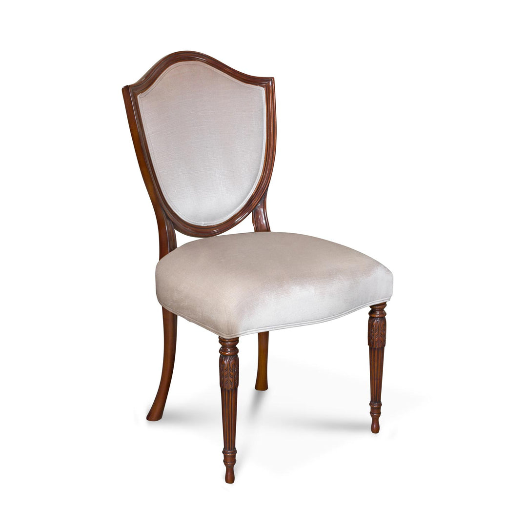 POW Featherback Side Chair, Carved & Upholstered Back Rest | Jansen uk