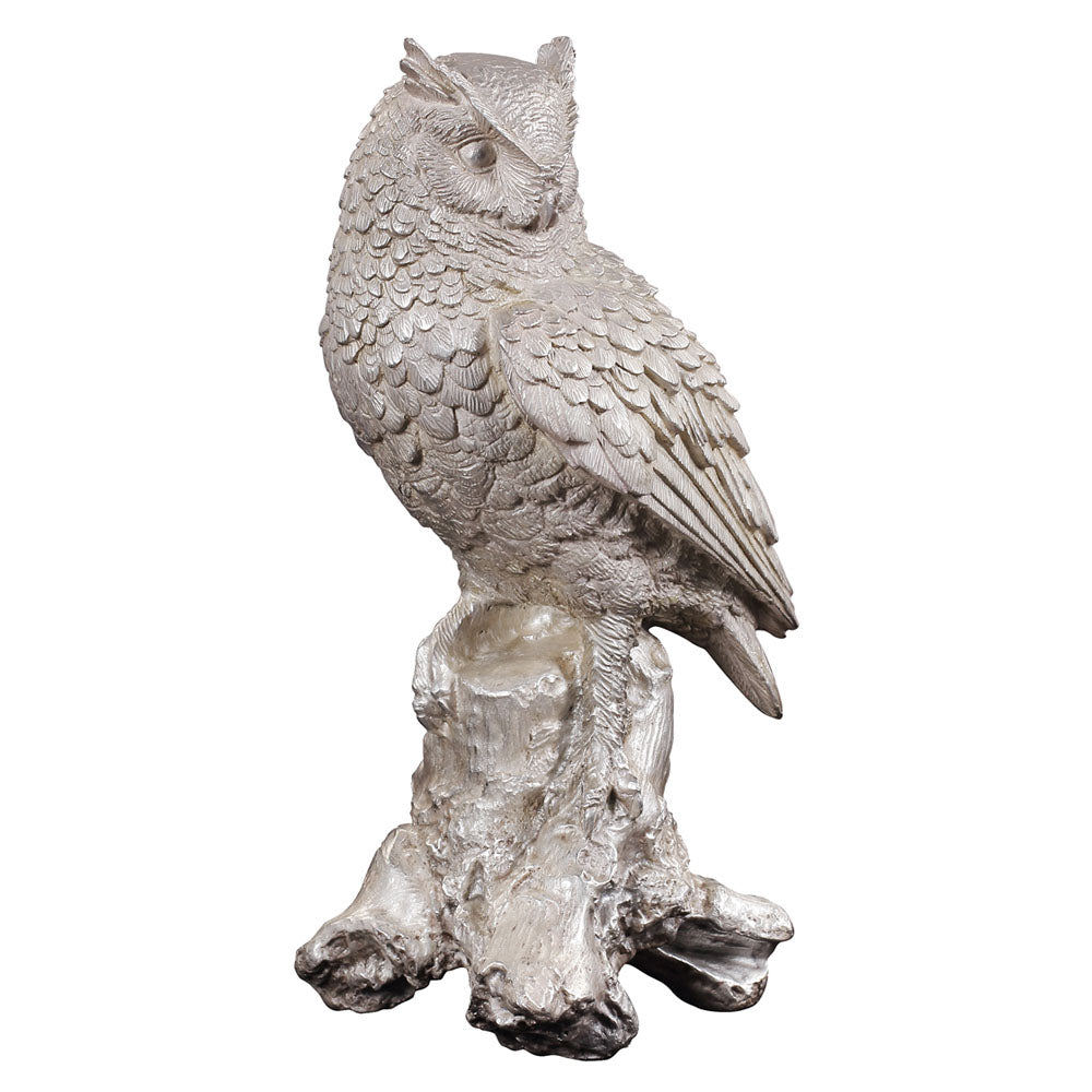 The Owl Statue in Silver | Jansen uk