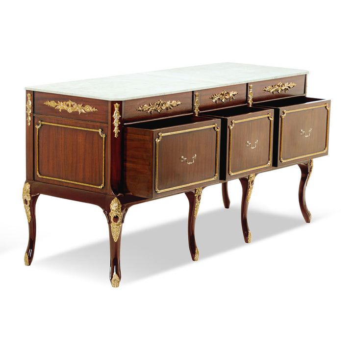 Cabriole Vanity, Marble Top | Jansen uk