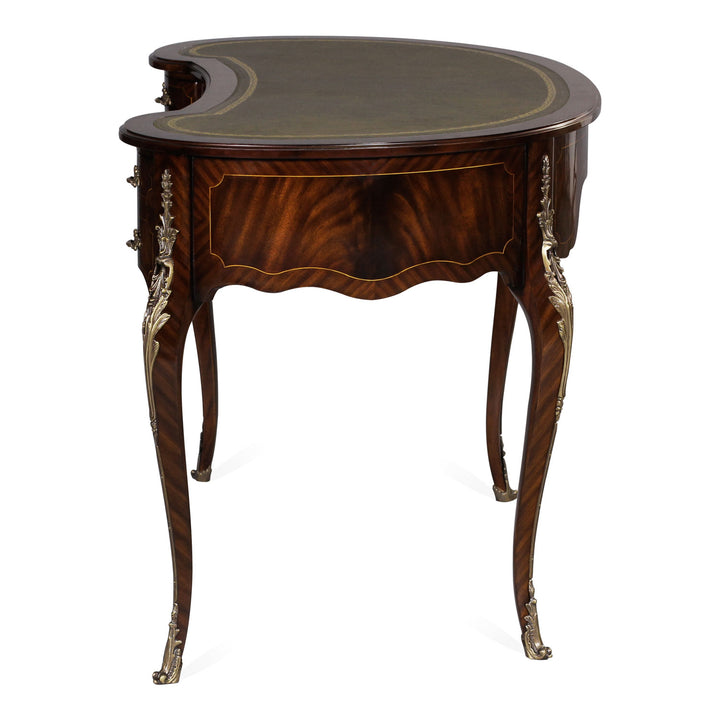 Kidney Desk Julia, Leather Top | Jansen uk