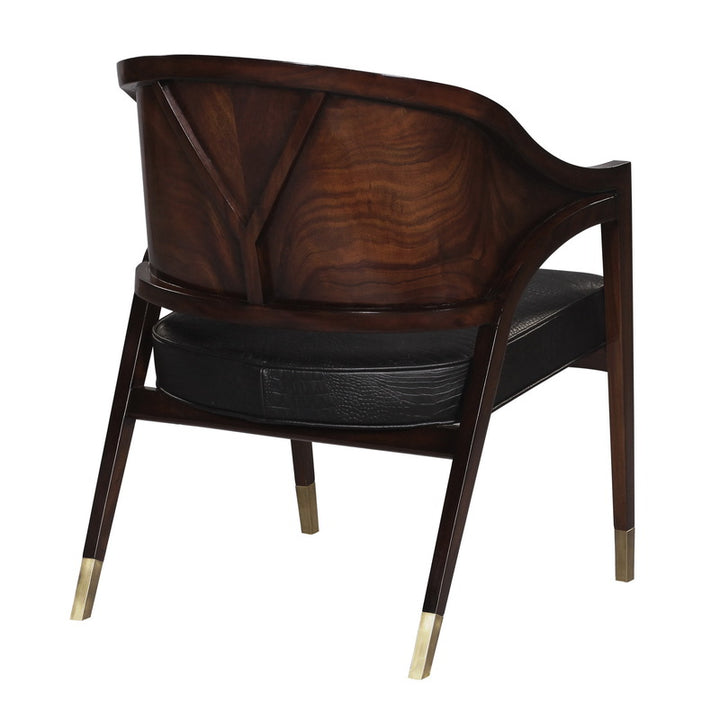 Chair Memphis, Swirl Back Panel, Mahogany Version | Jansen uk