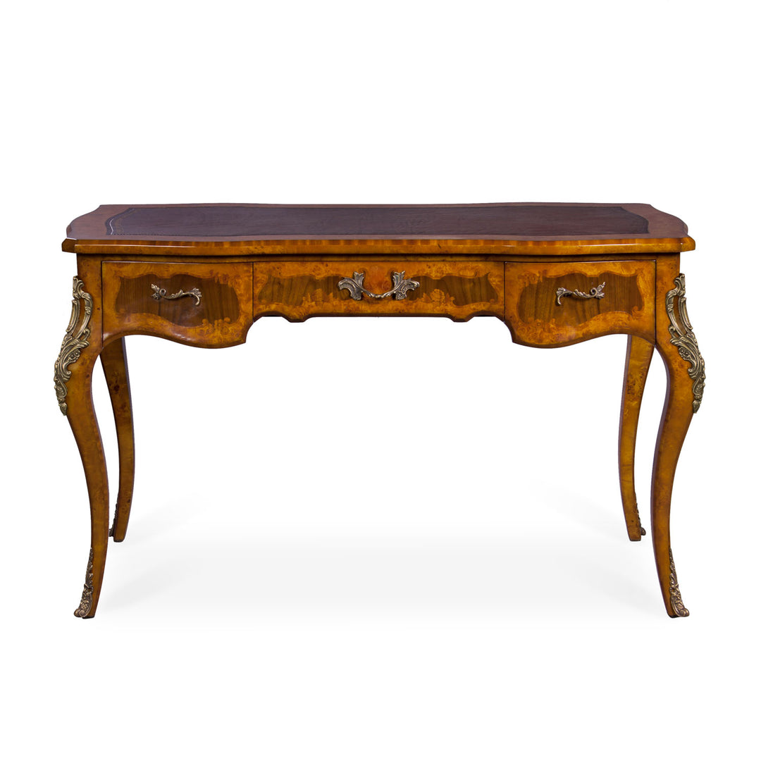 Louis Inlaid Writing Table, Leather Top | Jansen uk