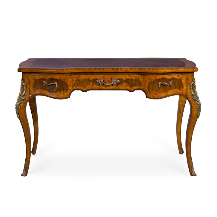 Louis Inlaid Writing Table, Leather Top | Jansen uk
