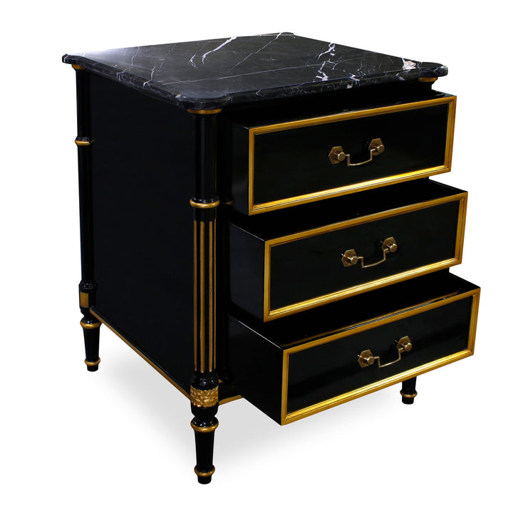 French Nightstand, Marble Top | Jansen uk