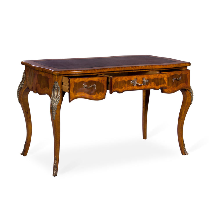 Louis Inlaid Writing Table, Leather Top | Jansen uk