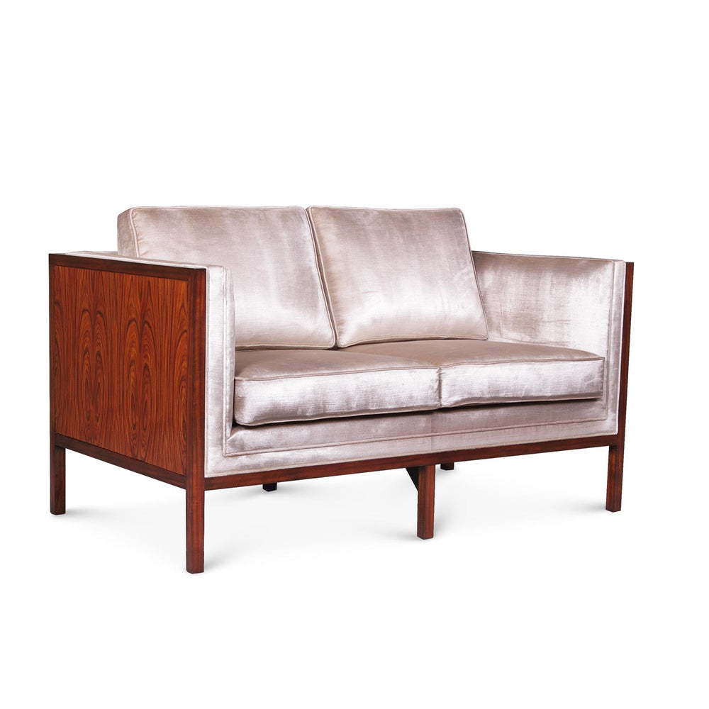 New Amsterdam Two Seater Sofa, Wooden Panel | Jansen uk