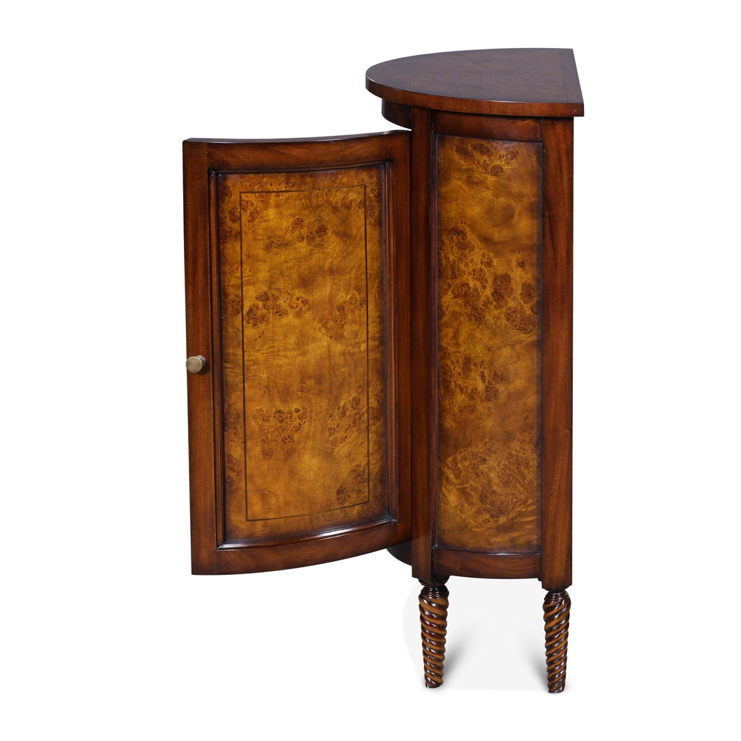 Half Round Side Cabinet, Burl | Jansen uk