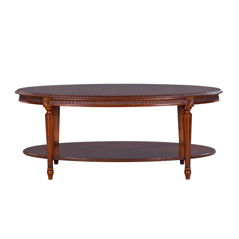 Oval Wooden Top Coffee Table Philippe | Jansen uk