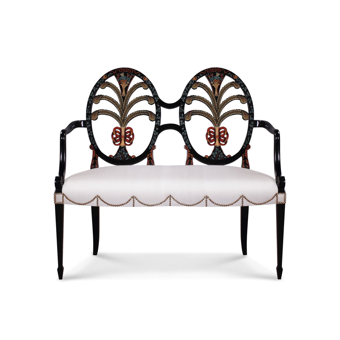 Two Seater Hepplewhite Oval Back | Jansen uk