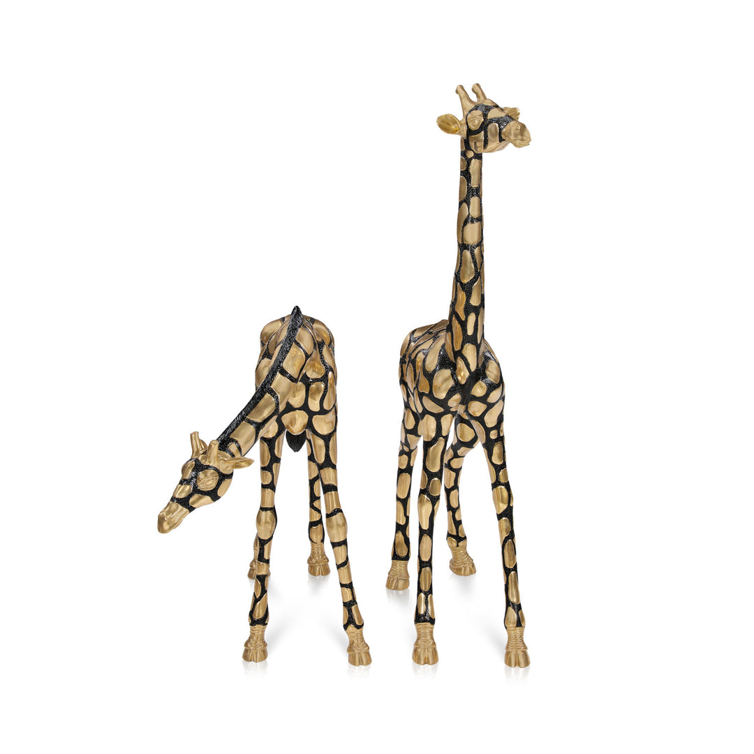 Giraf Pair - Jansen Statue Polished with Black | Jansen uk