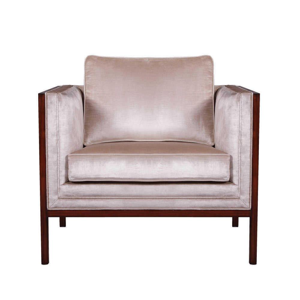 New Amsterdam Arm Chair, Wooden Panel | Jansen uk