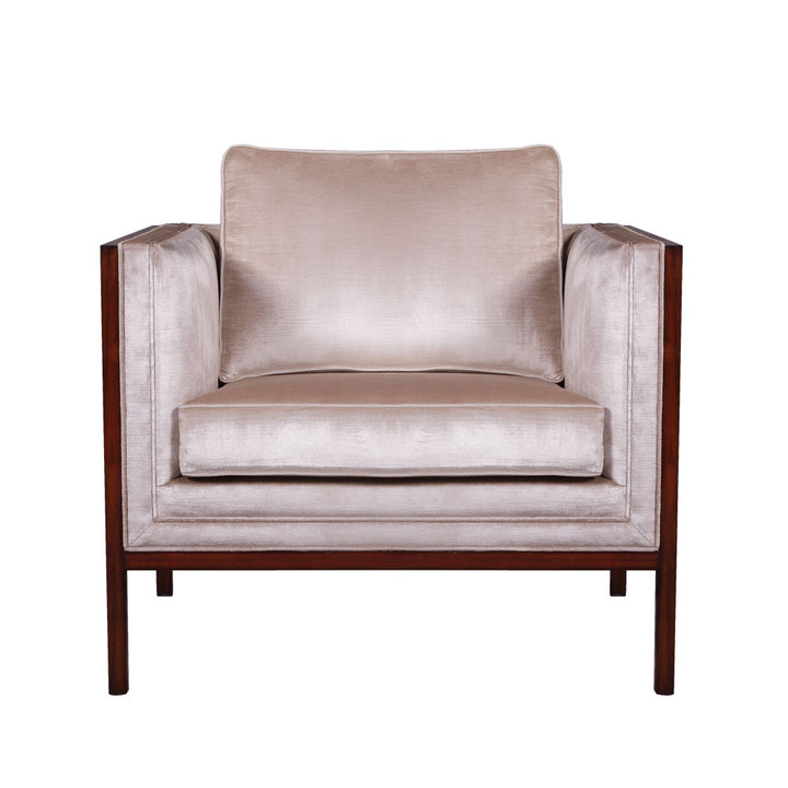 New Amsterdam Arm Chair, Wooden Panel | Jansen uk