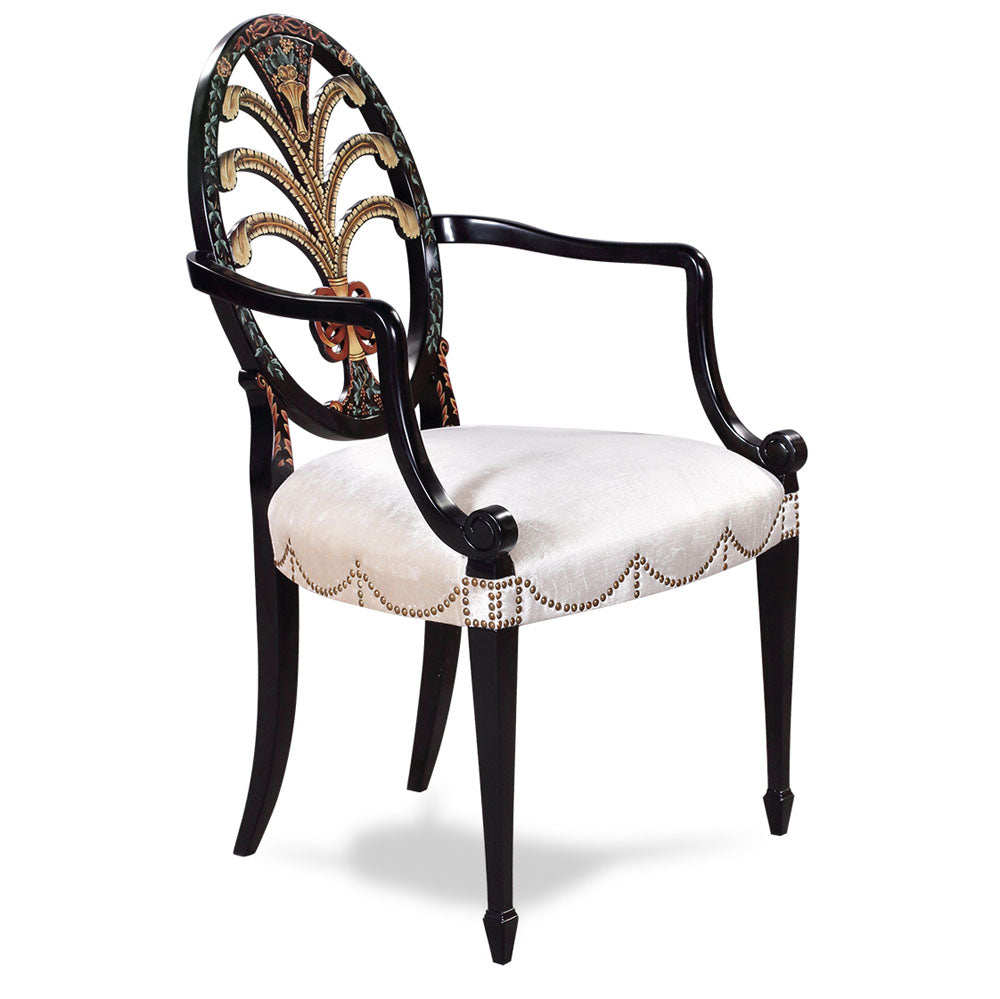 Arm Chair Hepplewhite Oval Back | Jansen uk