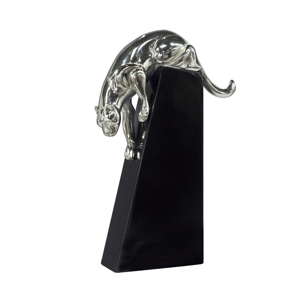 The Art Deco Panther Statue in Silver | Jansen uk