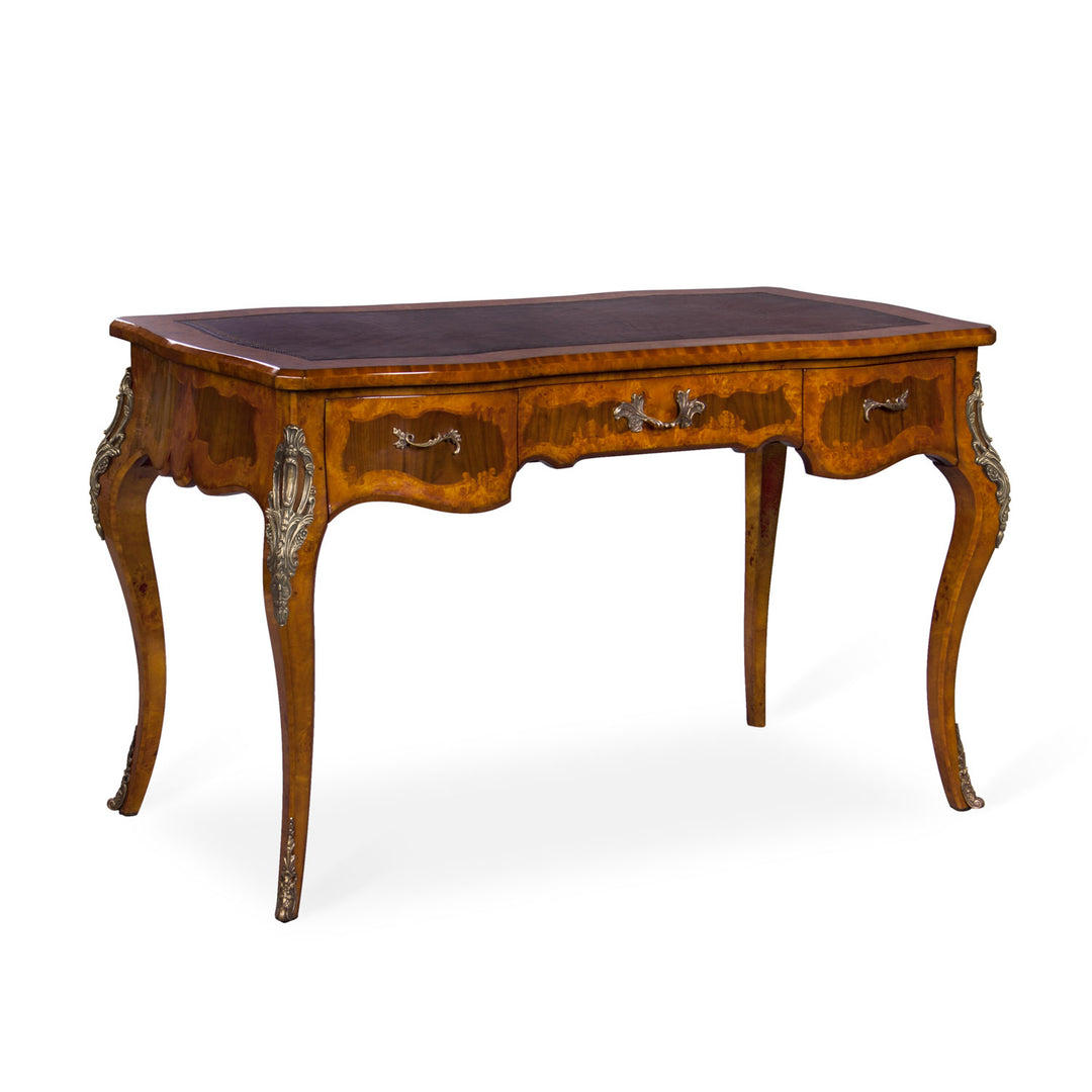 Louis Inlaid Writing Table, Leather Top | Jansen uk