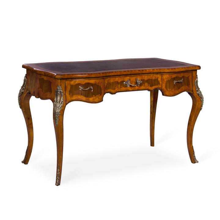 Louis Inlaid Writing Table, Leather Top | Jansen uk
