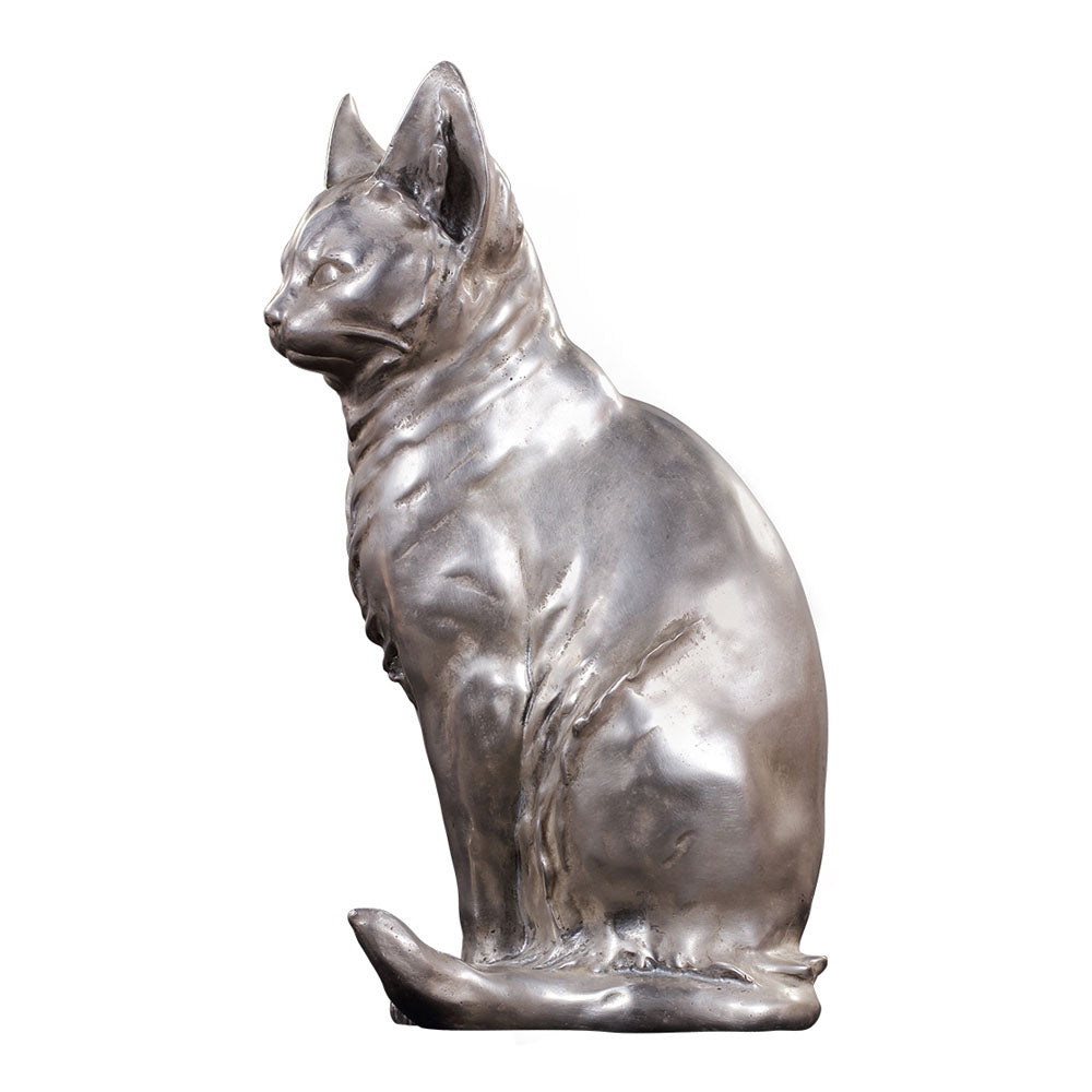The Cat Statue in Silver | Jansen uk