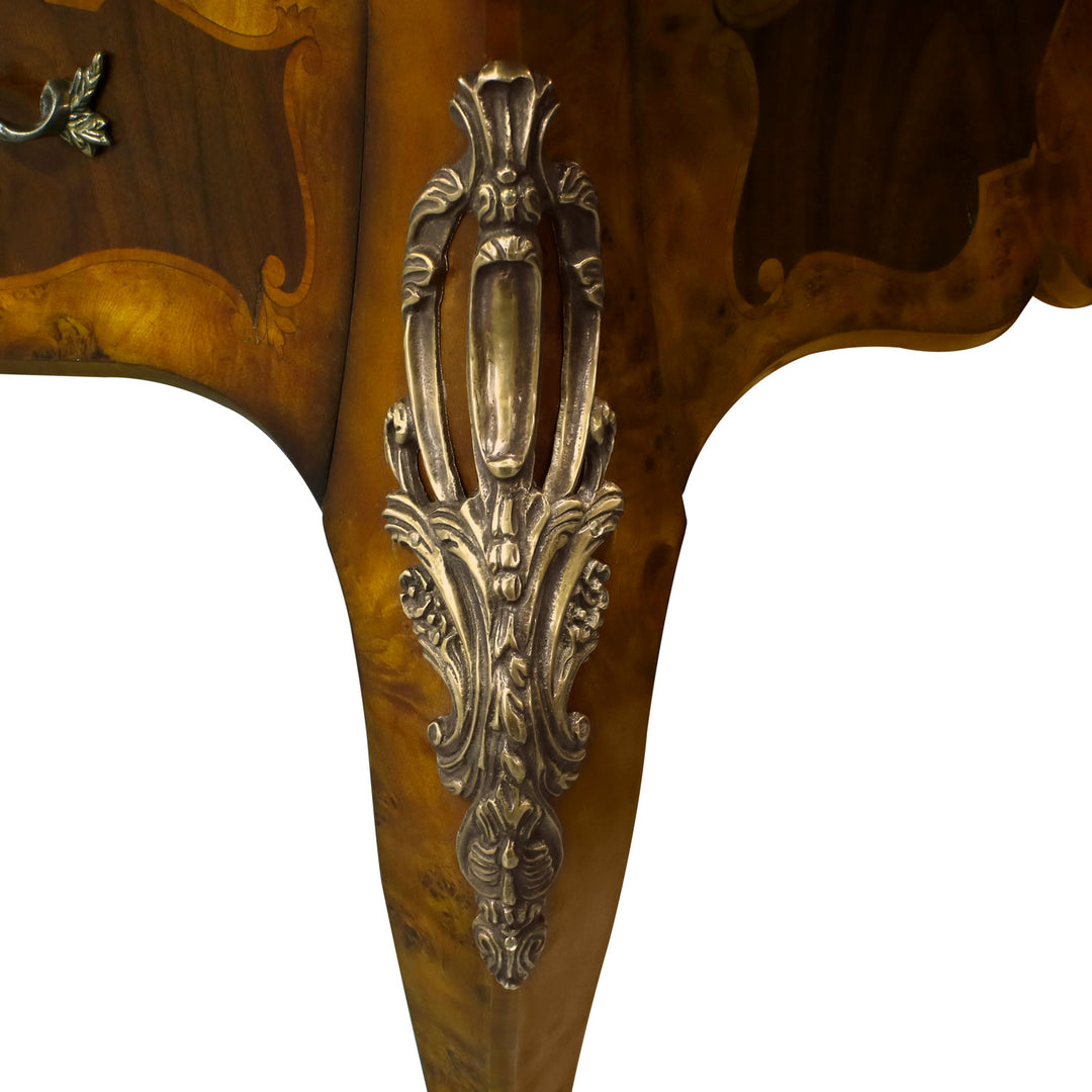 Louis Inlaid Writing Table, Leather Top | Jansen uk