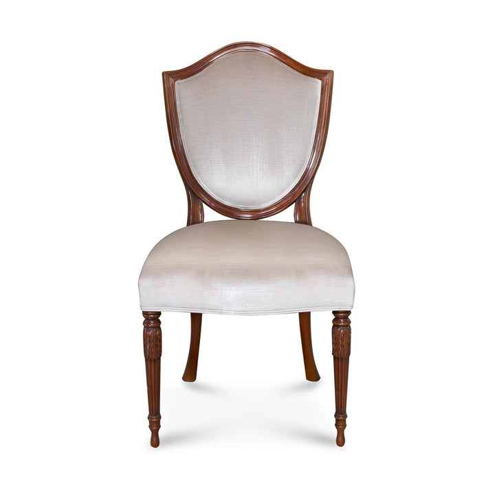 POW Featherback Side Chair, Carved & Upholstered Back Rest | Jansen uk