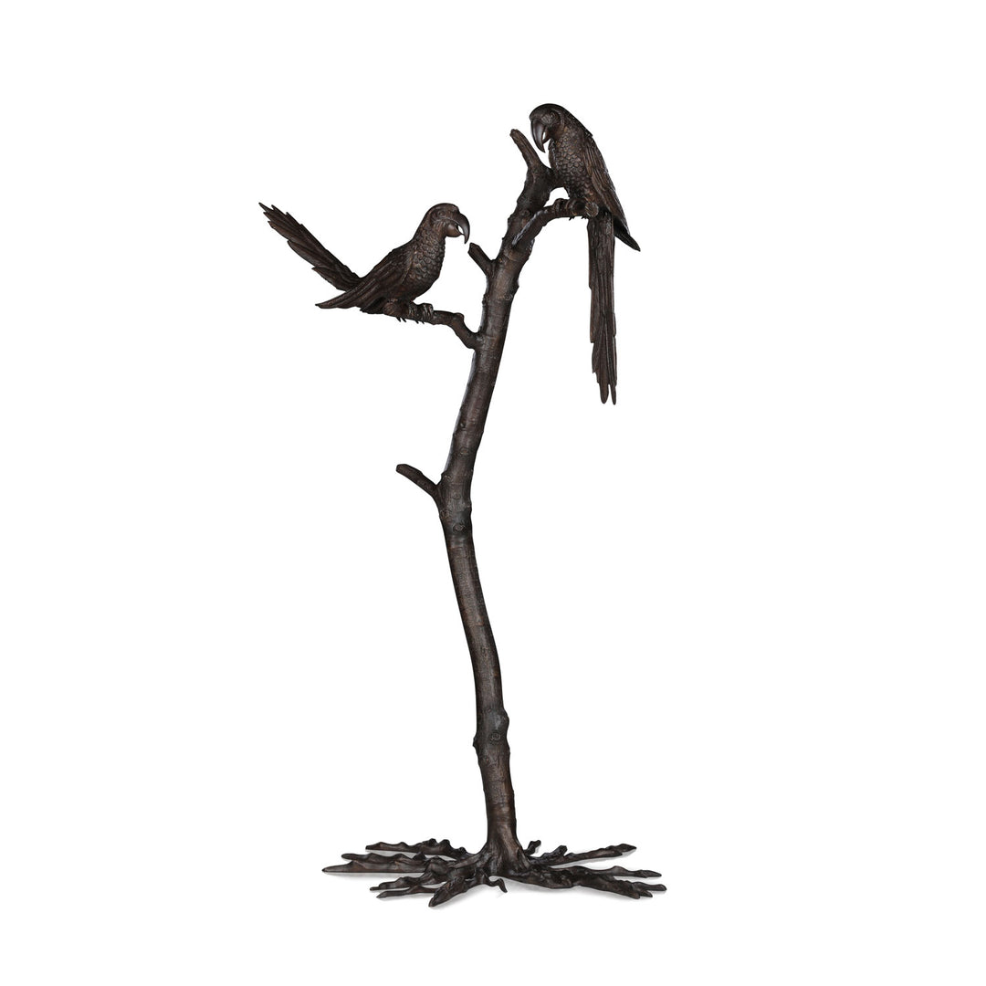 The Parrots on a Branch Statue in Antique | Jansen uk
