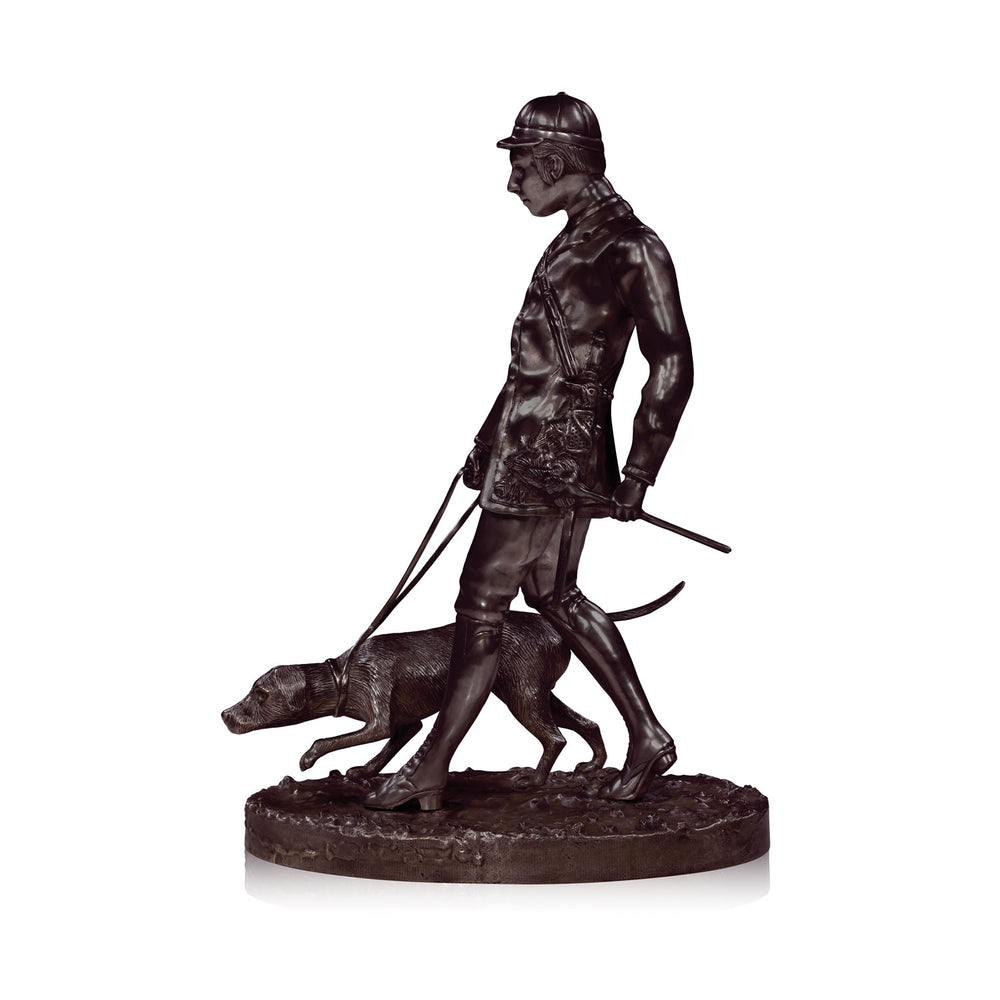 The Hunter and Dog Statue in Antique | Jansen uk