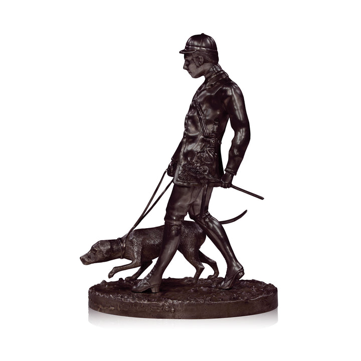 The Hunter and Dog Statue in Antique | Jansen uk