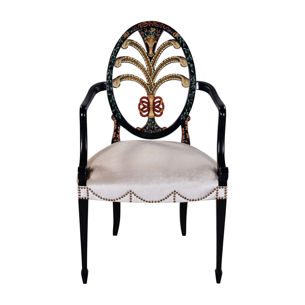 Arm Chair Hepplewhite Oval Back | Jansen uk