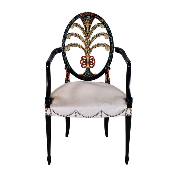 Arm Chair Hepplewhite Oval Back | Jansen uk