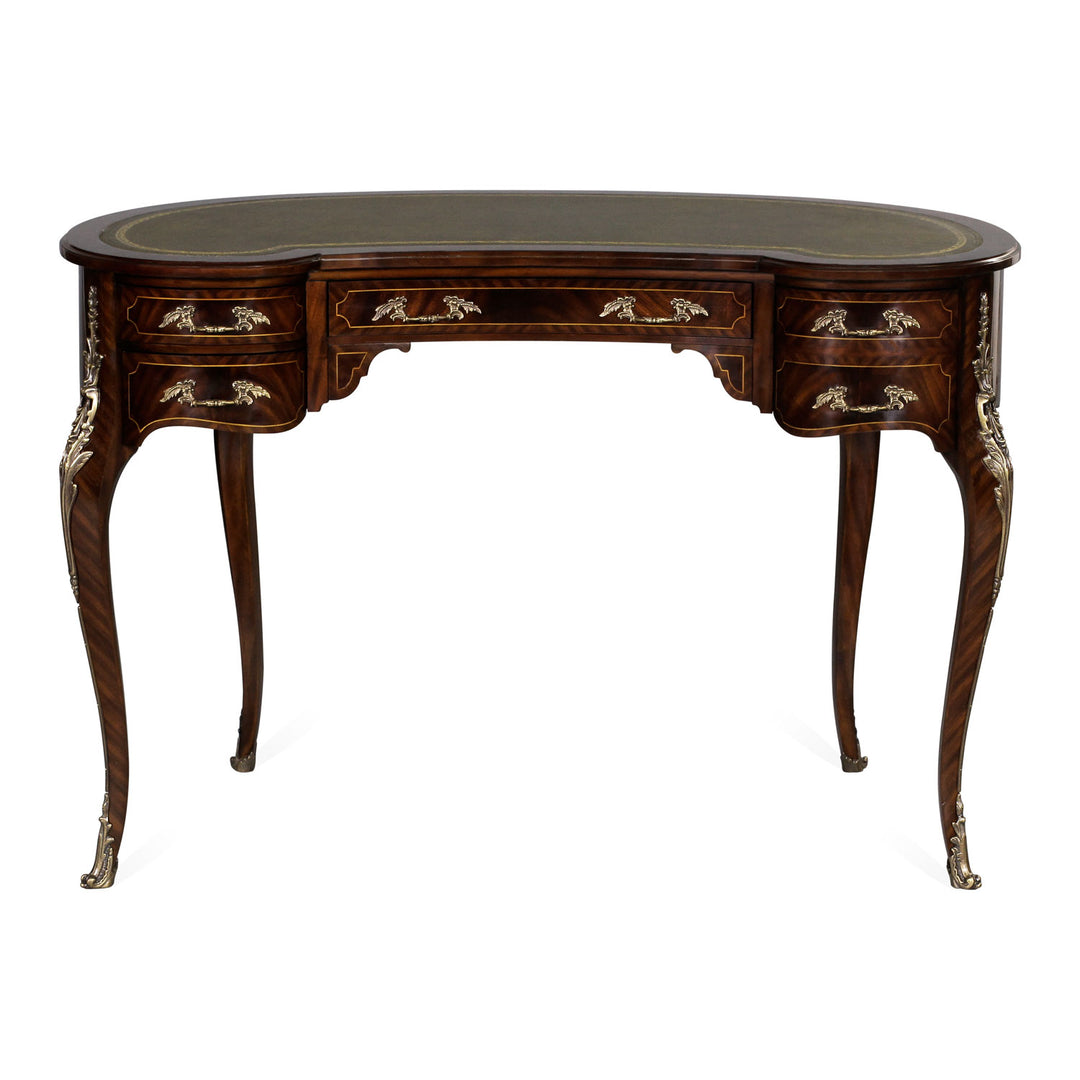 Kidney Desk Julia, Leather Top | Jansen uk