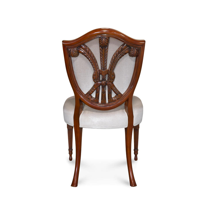 POW Featherback Side Chair, Carved & Upholstered Back Rest | Jansen uk