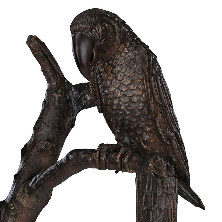 The Parrots on a Branch Statue in Antique | Jansen uk