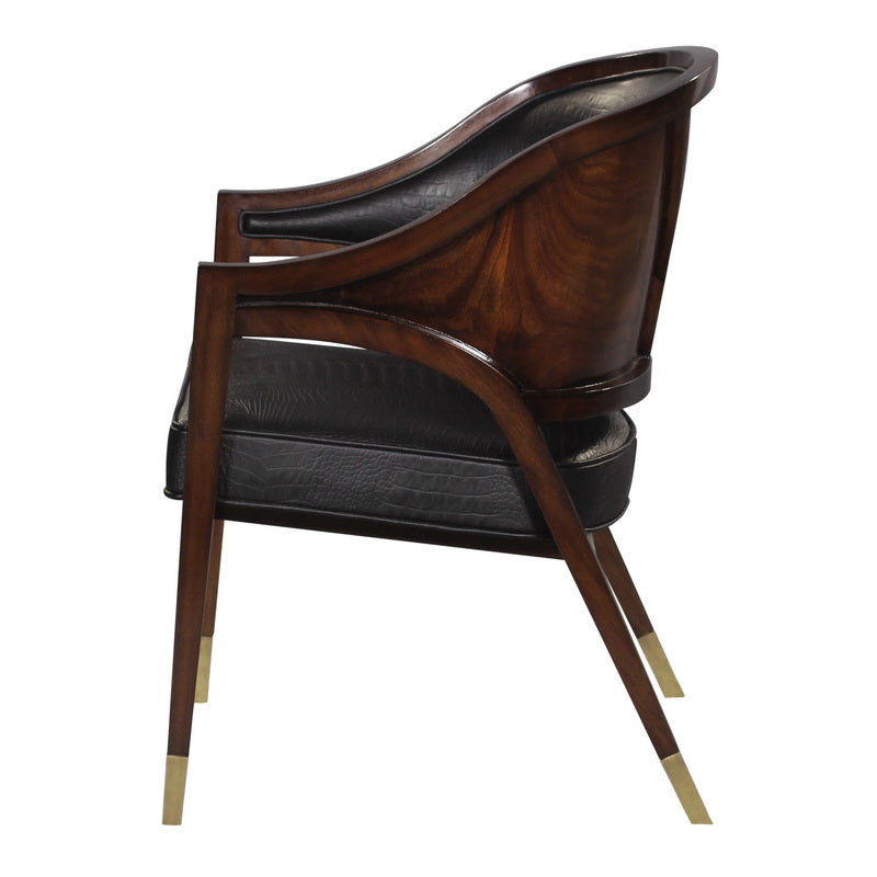 Chair Memphis, Swirl Back Panel, Mahogany Version | Jansen uk