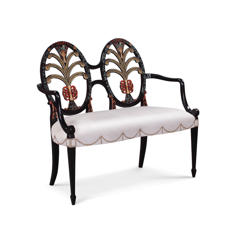 Two Seater Hepplewhite Oval Back | Jansen uk