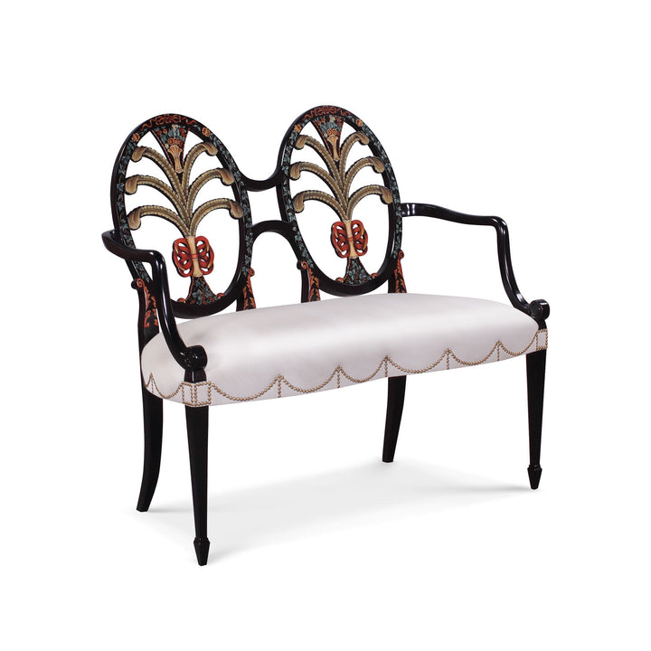 Two Seater Hepplewhite Oval Back | Jansen uk